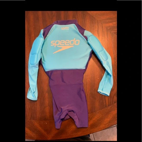 Speedo Aqua Hero Swim Aid Kids S/M 2-3 Years Old 25-35 Lbs - New Teal/Blue - Picture 3 of 6